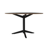 TE06 Dining Table: Fenix Black + Black