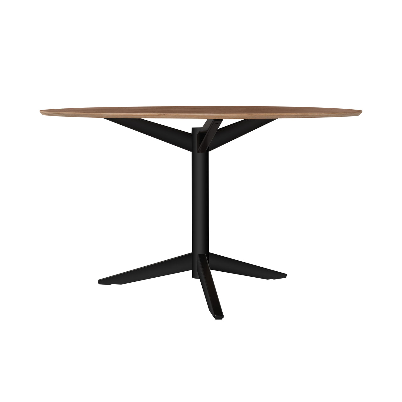 TE06 Dining Table: Walnut + Black