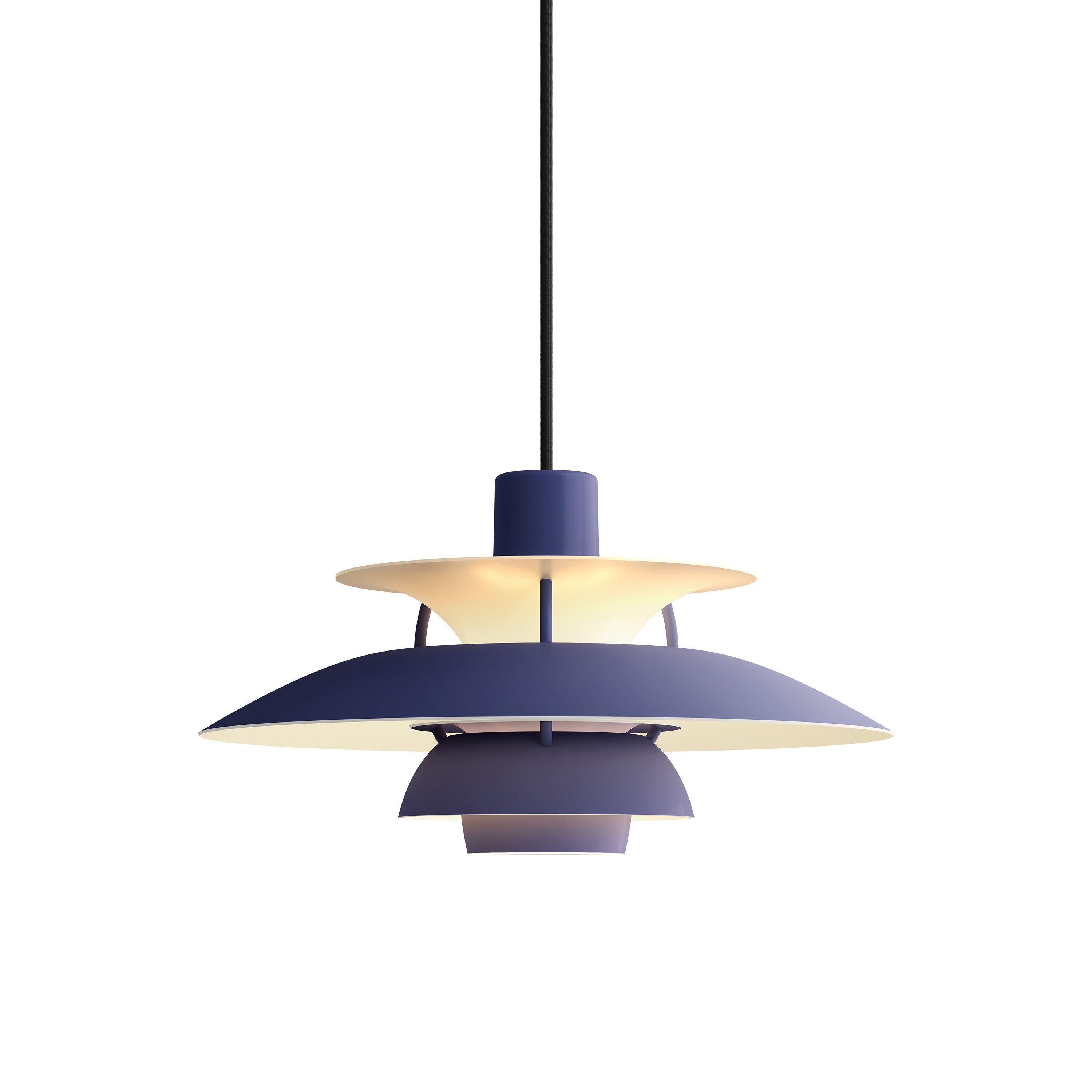 PH 5 Mini Pendant: Monochrome Soft Indigo + Black