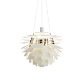 PH Artichoke Pendant: Medium + Dusty Green + Brass