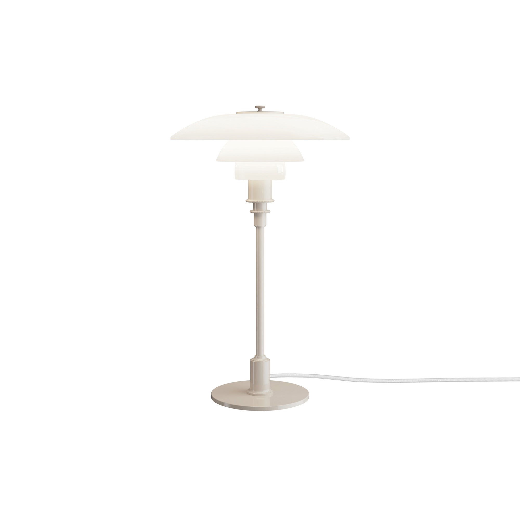 PH 3/2 Table Lamp: Beige + White
