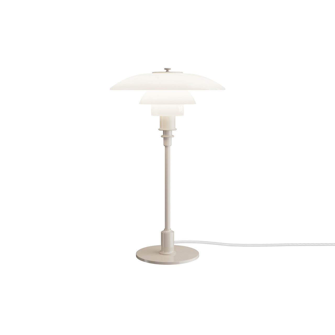 PH 3/2 Table Lamp: Beige + White