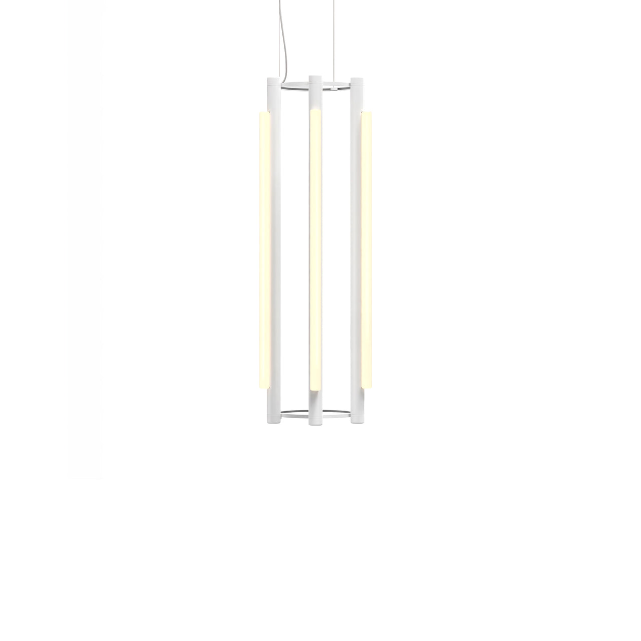 Pipeline 4 Chandelier: White