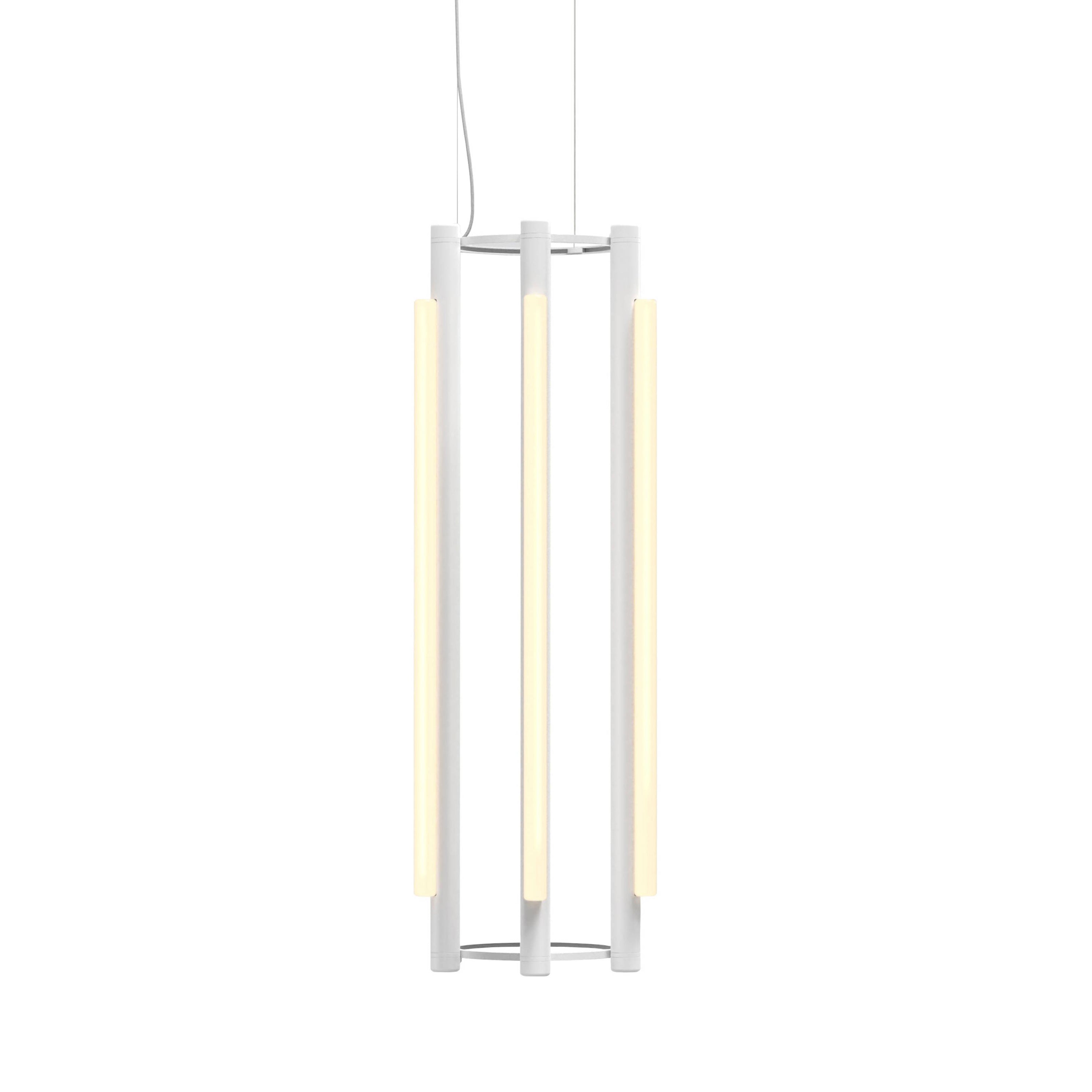 Pipeline 4 Chandelier: White