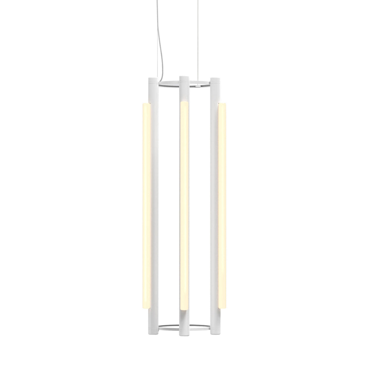 Pipeline 4 Chandelier: White