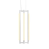 Pipeline 4 Chandelier: White