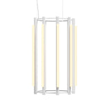 Pipeline 5 Chandelier: White