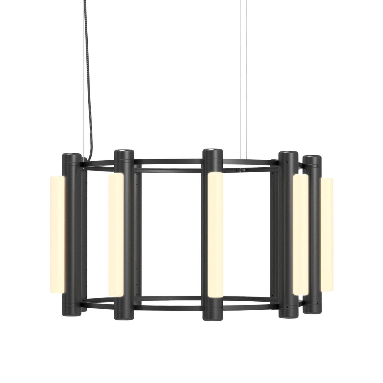 Pipeline 2 Chandelier: Black