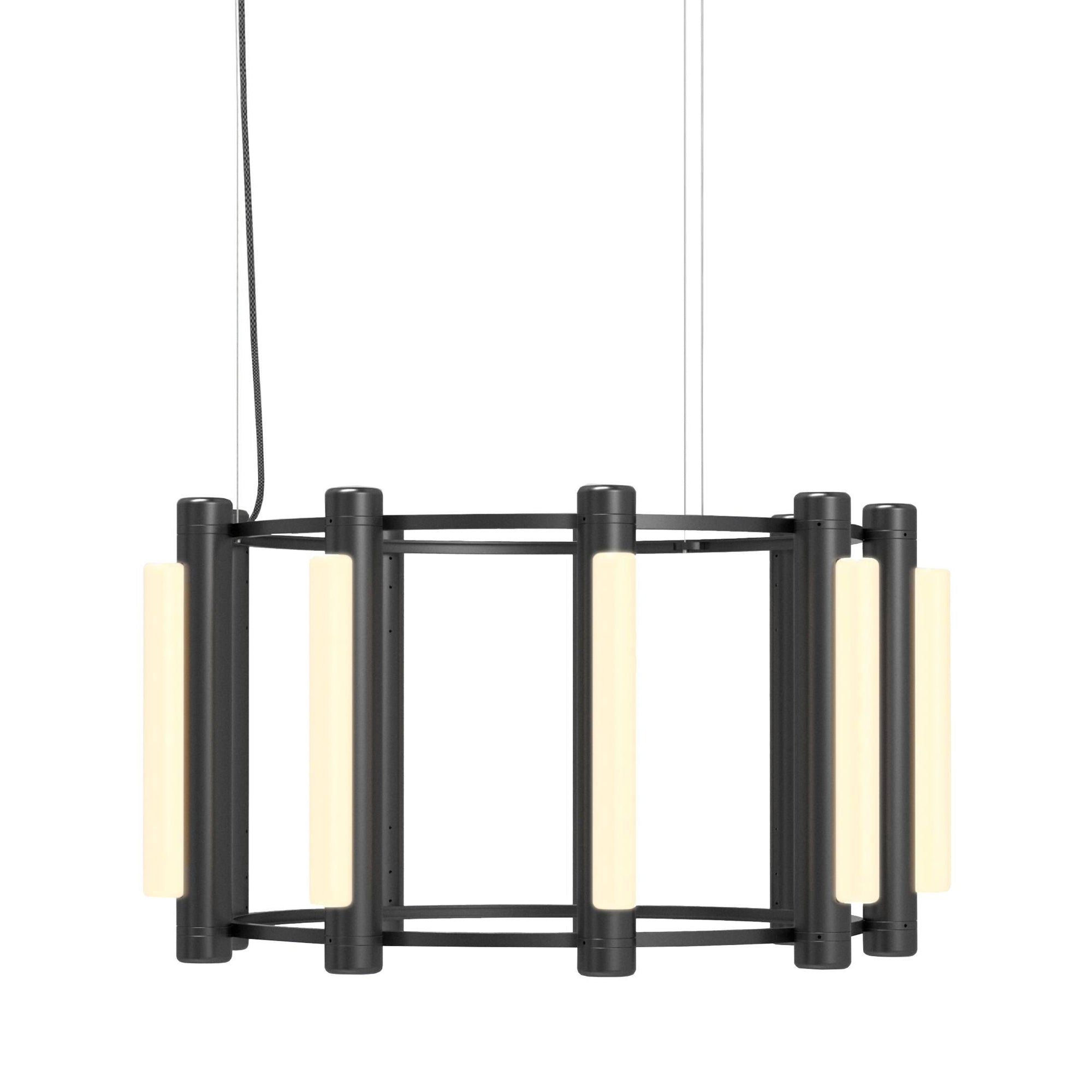 Pipeline 2 Chandelier: Black