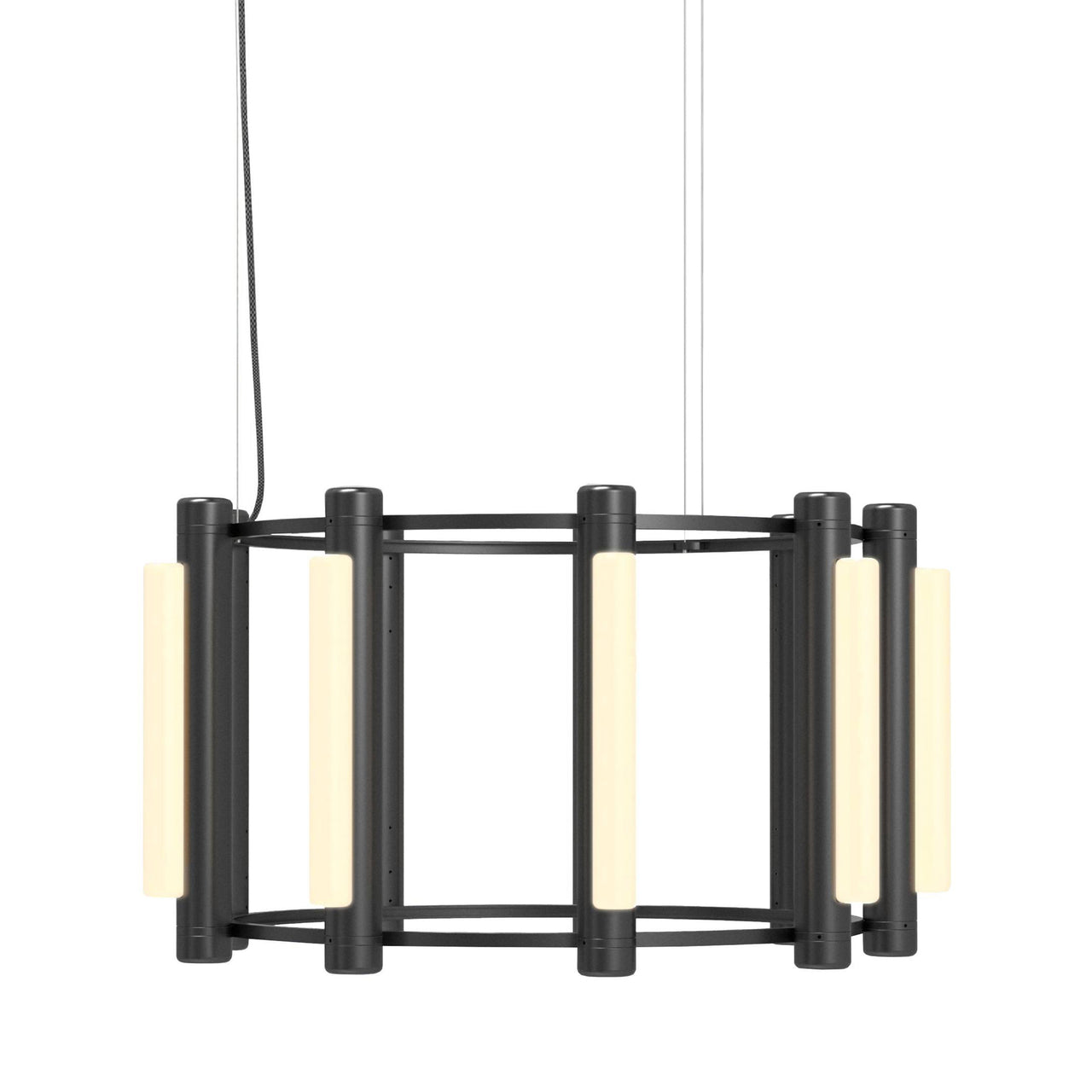Pipeline 2 Chandelier: Black