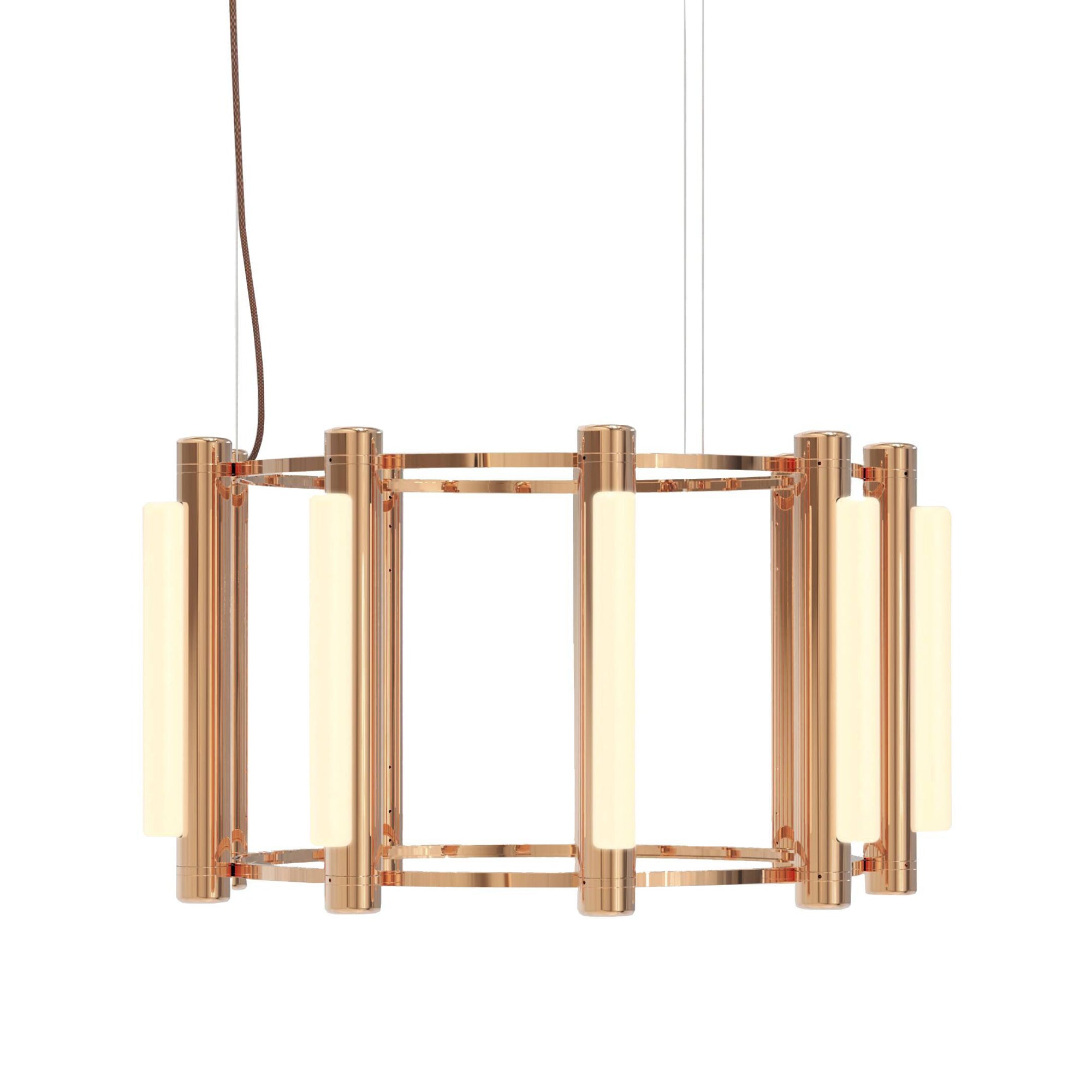 Pipeline 2 Chandelier: Copper