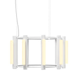 Pipeline 2 Chandelier: White