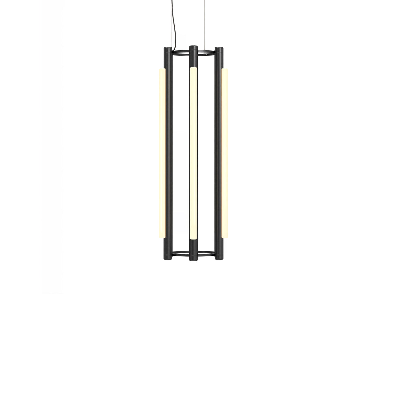 Pipeline 4 Chandelier: Black