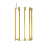 Pipeline 5 Chandelier: Brass