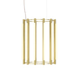 Pipeline 6 Chandelier: Brass