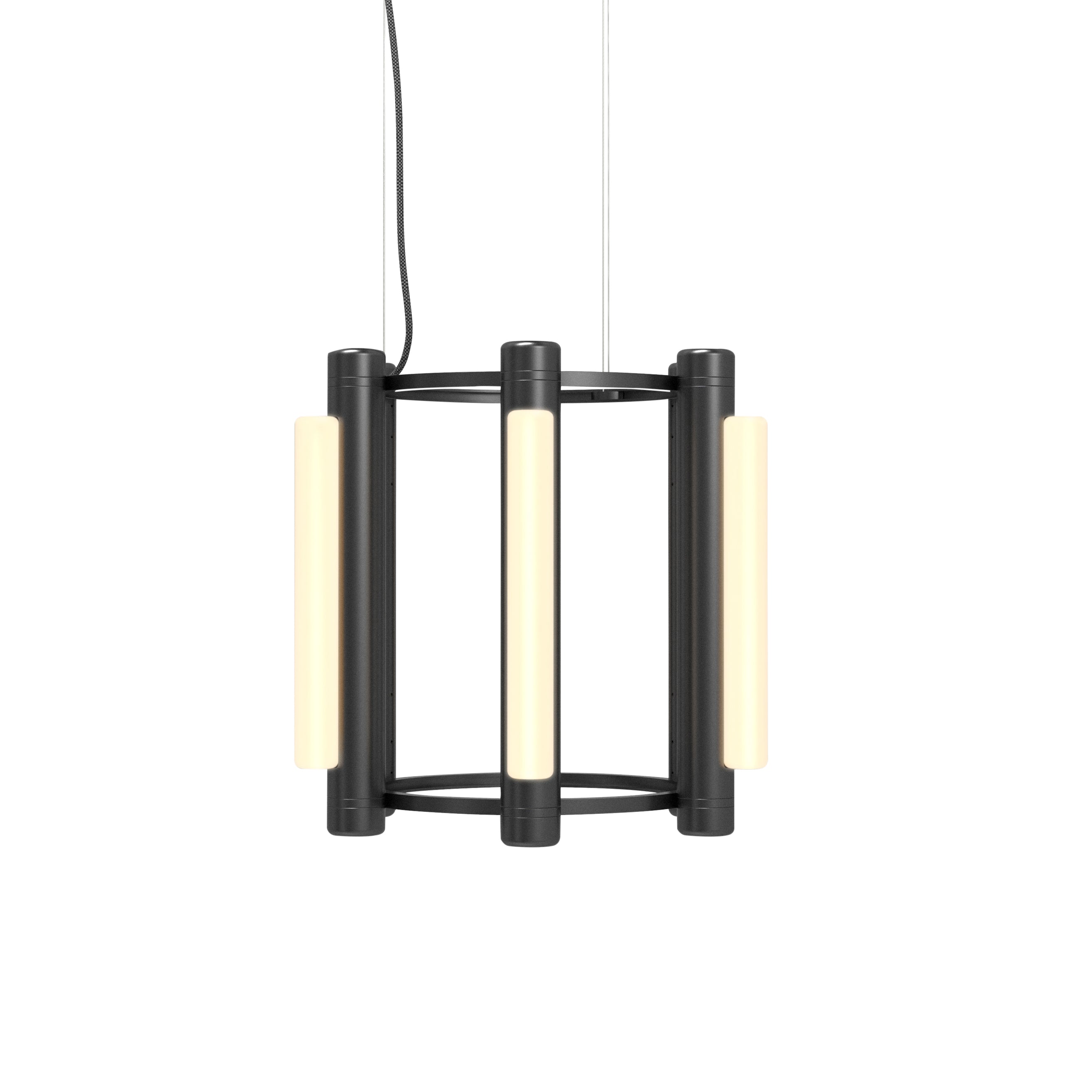 Pipeline 1 Chandelier: Black