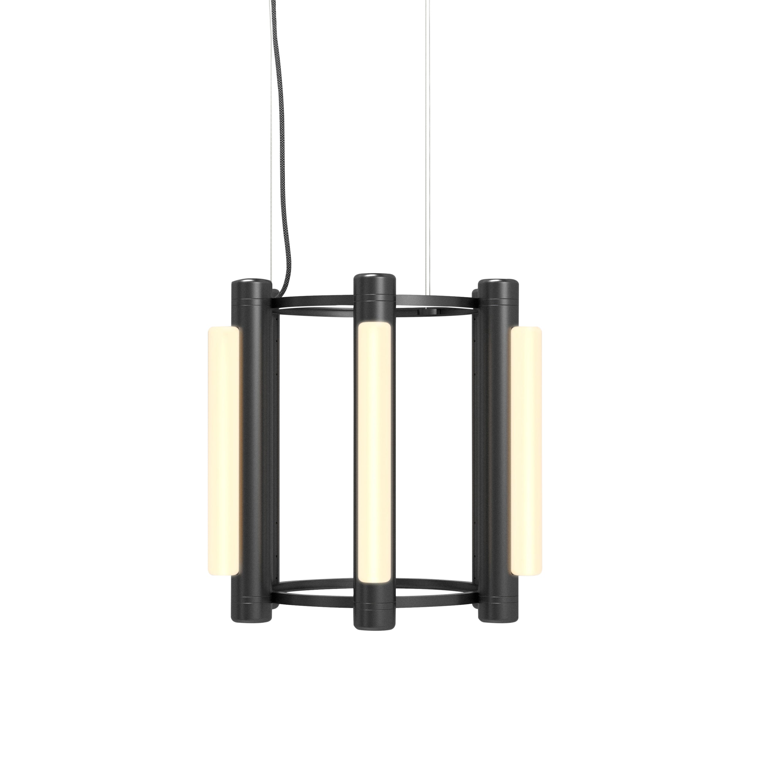 Pipeline 1 Chandelier: Black