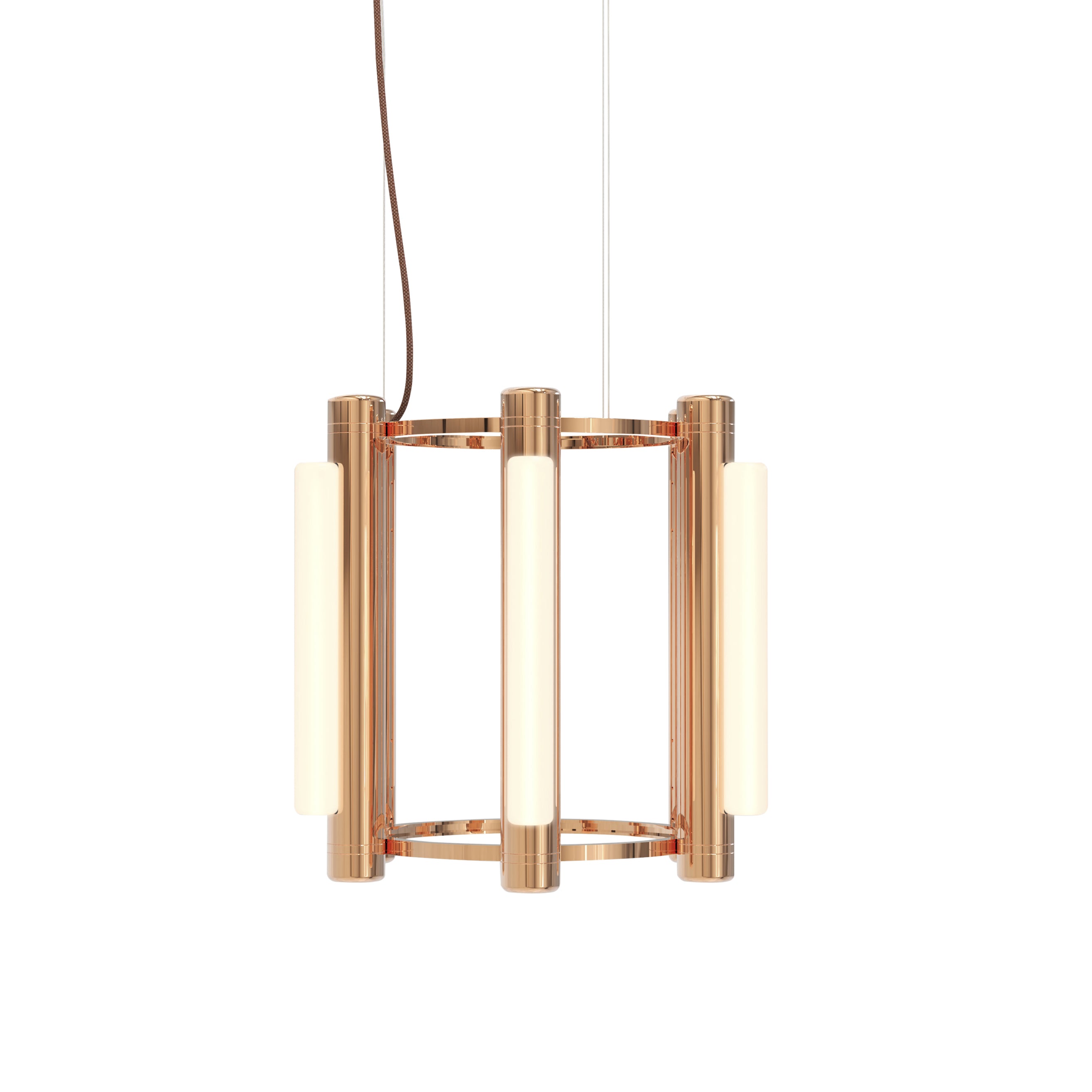 Pipeline 1 Chandelier: Copper