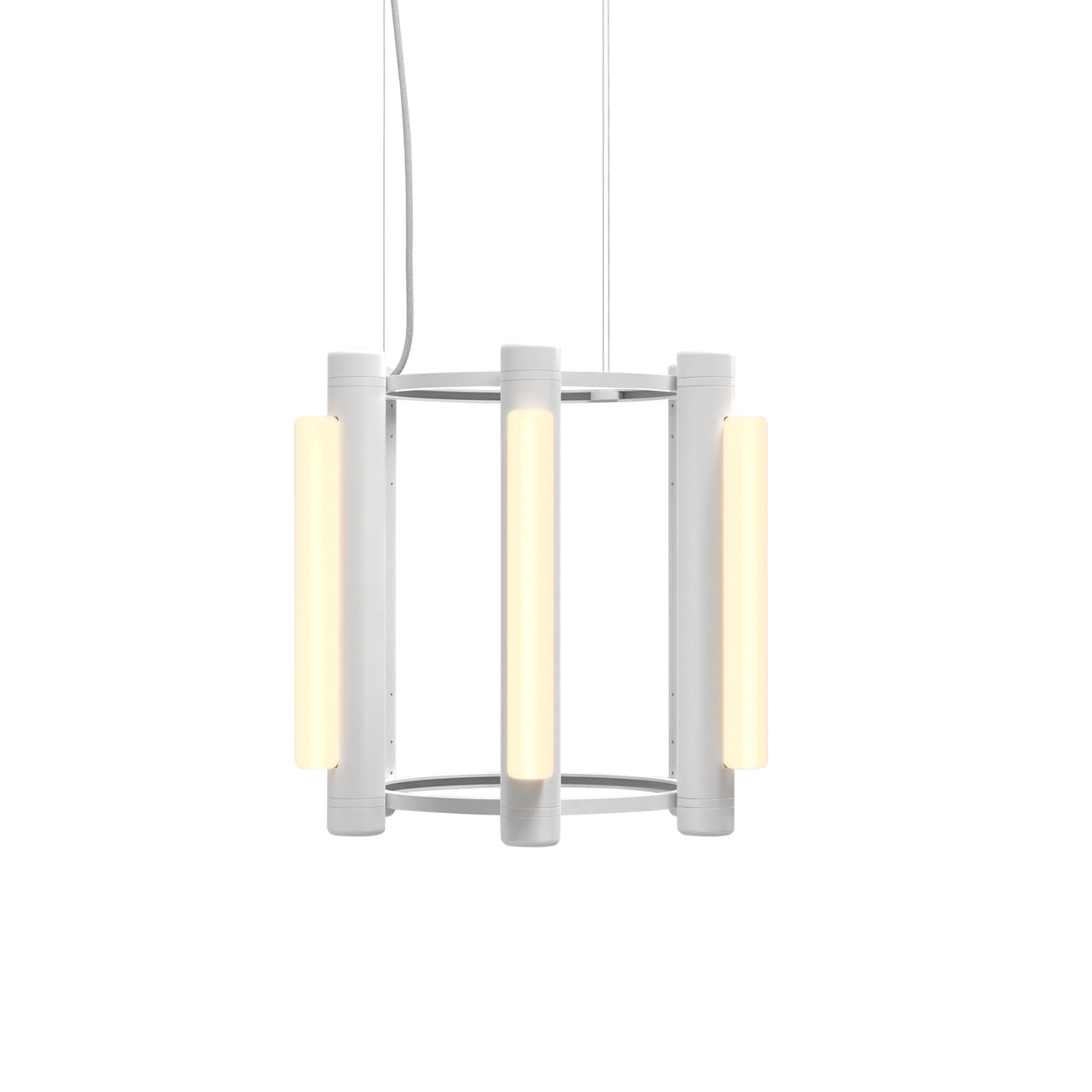 Pipeline 1 Chandelier: White