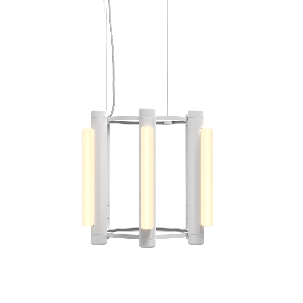 Pipeline 1 Chandelier: White