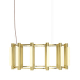 Pipeline 3 Chandelier: Brass