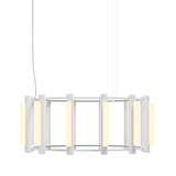 Pipeline 3 Chandelier: White