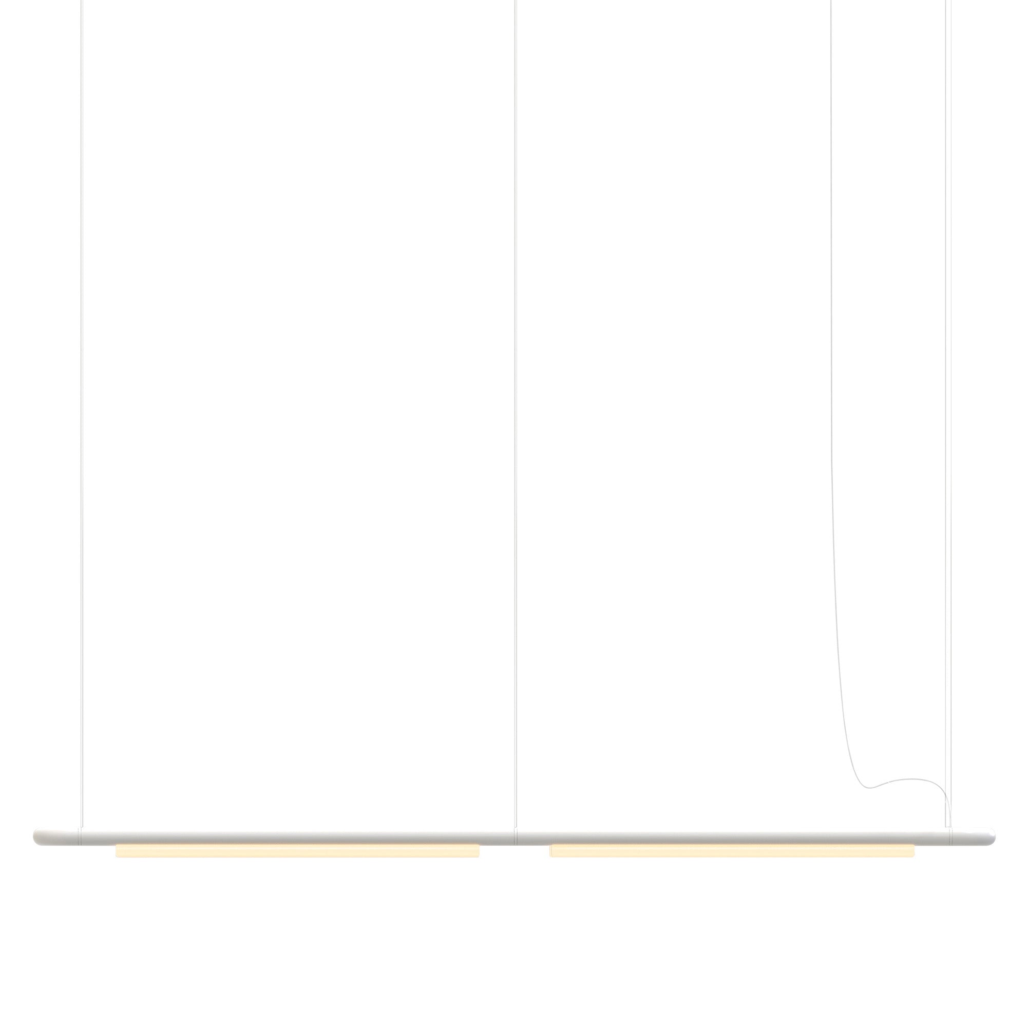Pipeline CM7 Pendant Light: White + White