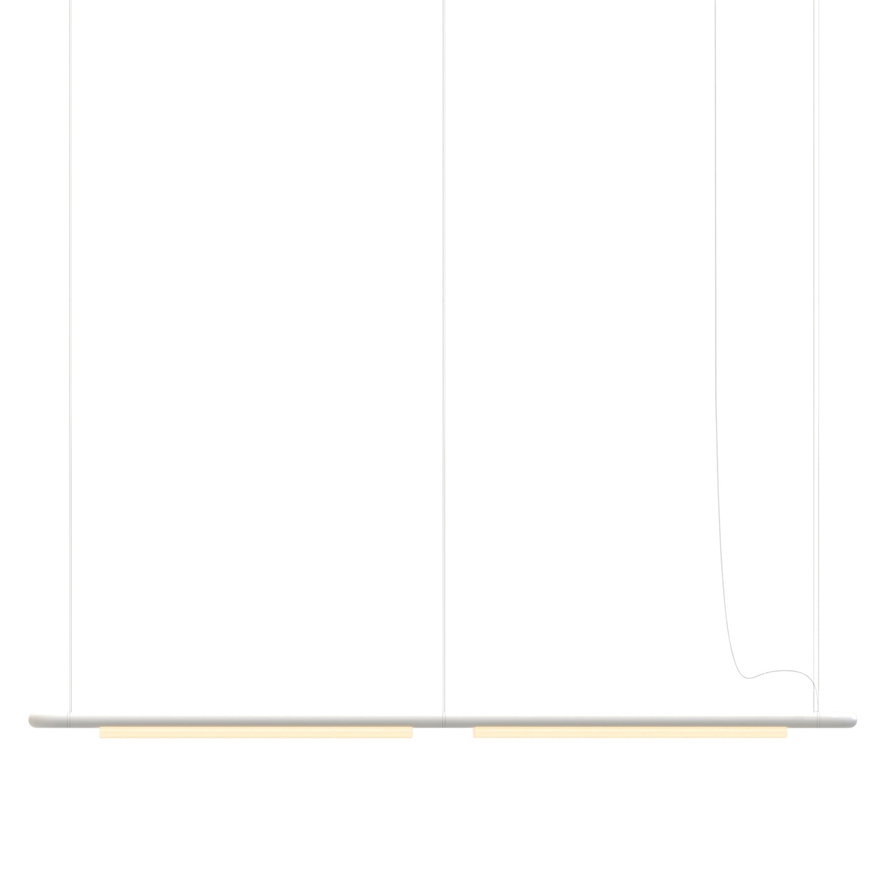 Pipeline CM7 Pendant Light: White + White