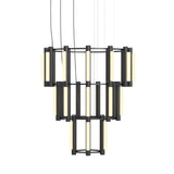 Pipeline 10 Chandelier: Black