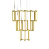 Pipeline 10 Chandelier: Brass