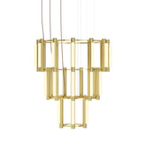 Pipeline 10 Chandelier: Brass