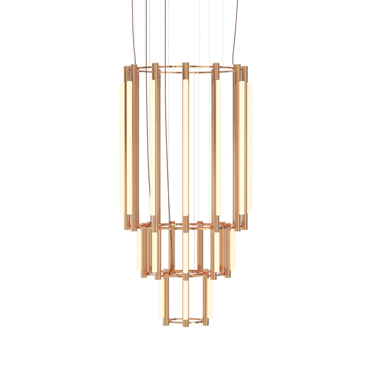 Pipeline 11 Chandelier: Copper