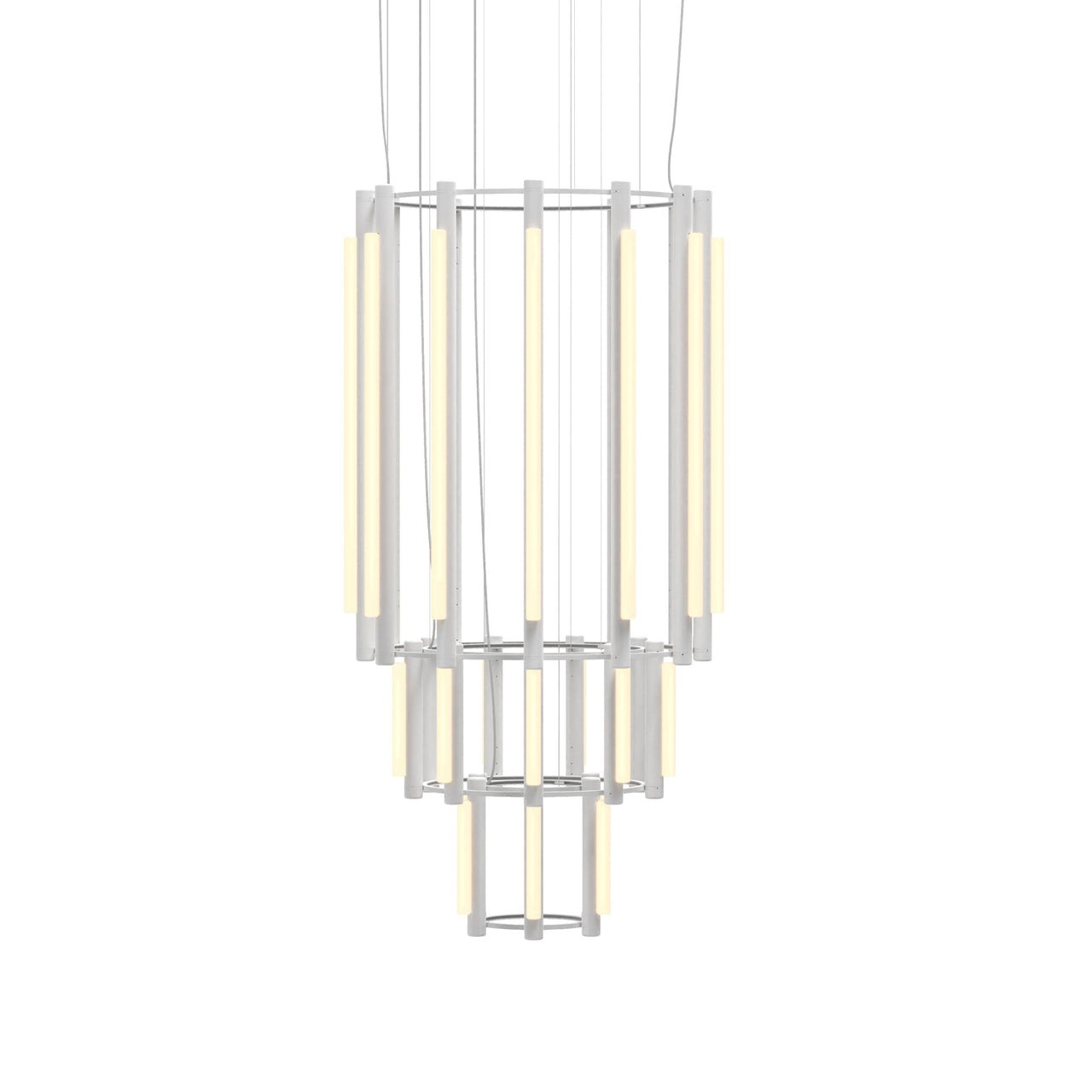 Pipeline 11 Chandelier: White