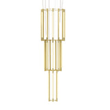 Pipeline 12 Chandelier: Brass