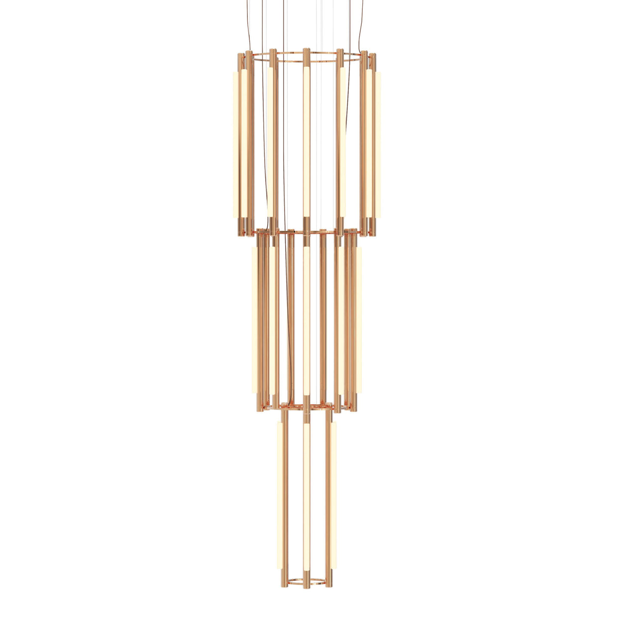 Pipeline 12 Chandelier: Copper