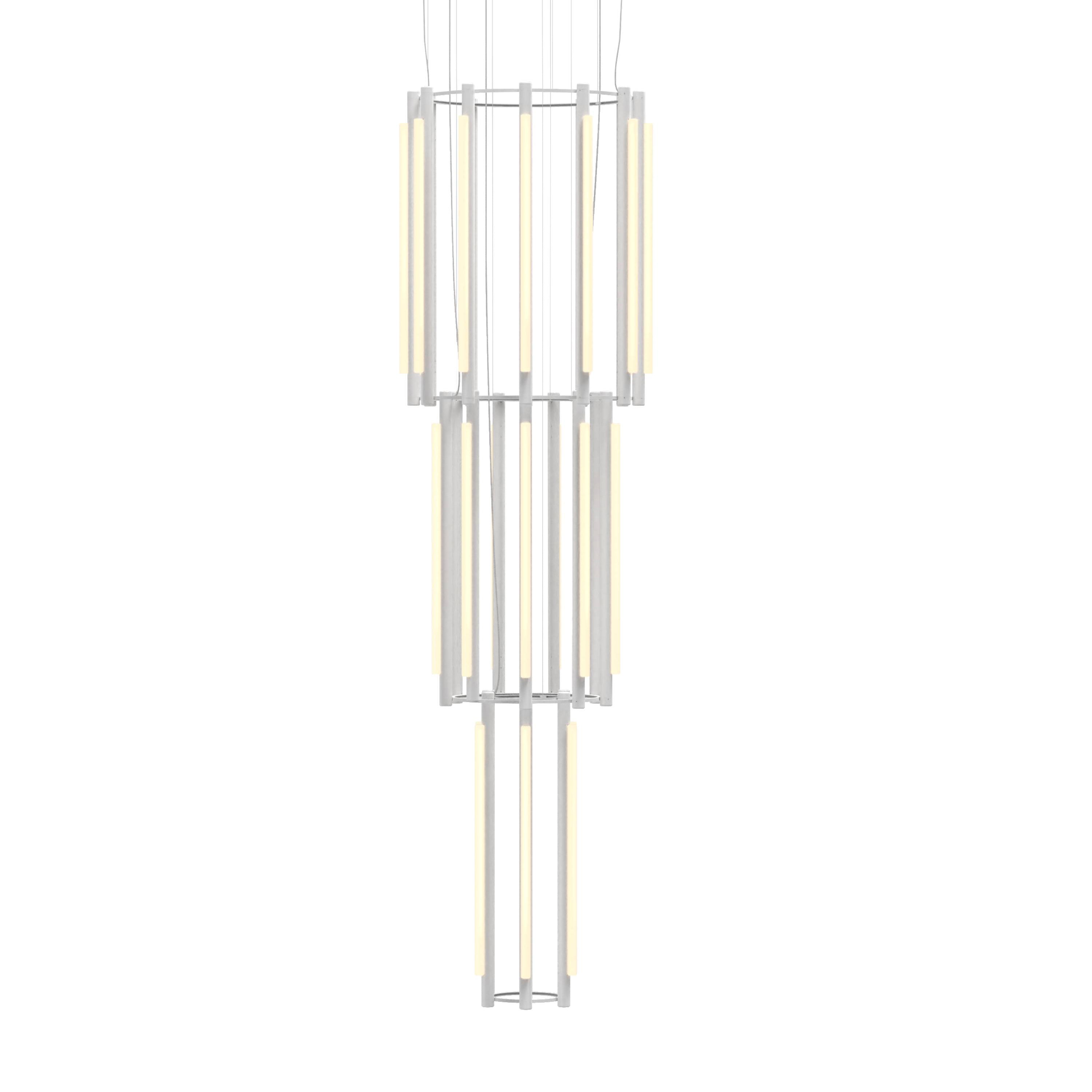 Pipeline 12 Chandelier: White