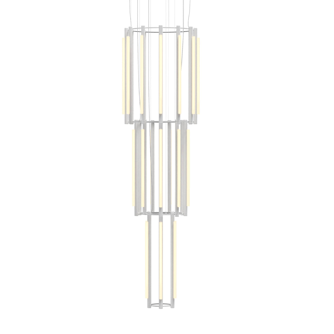 Pipeline 12 Chandelier: White