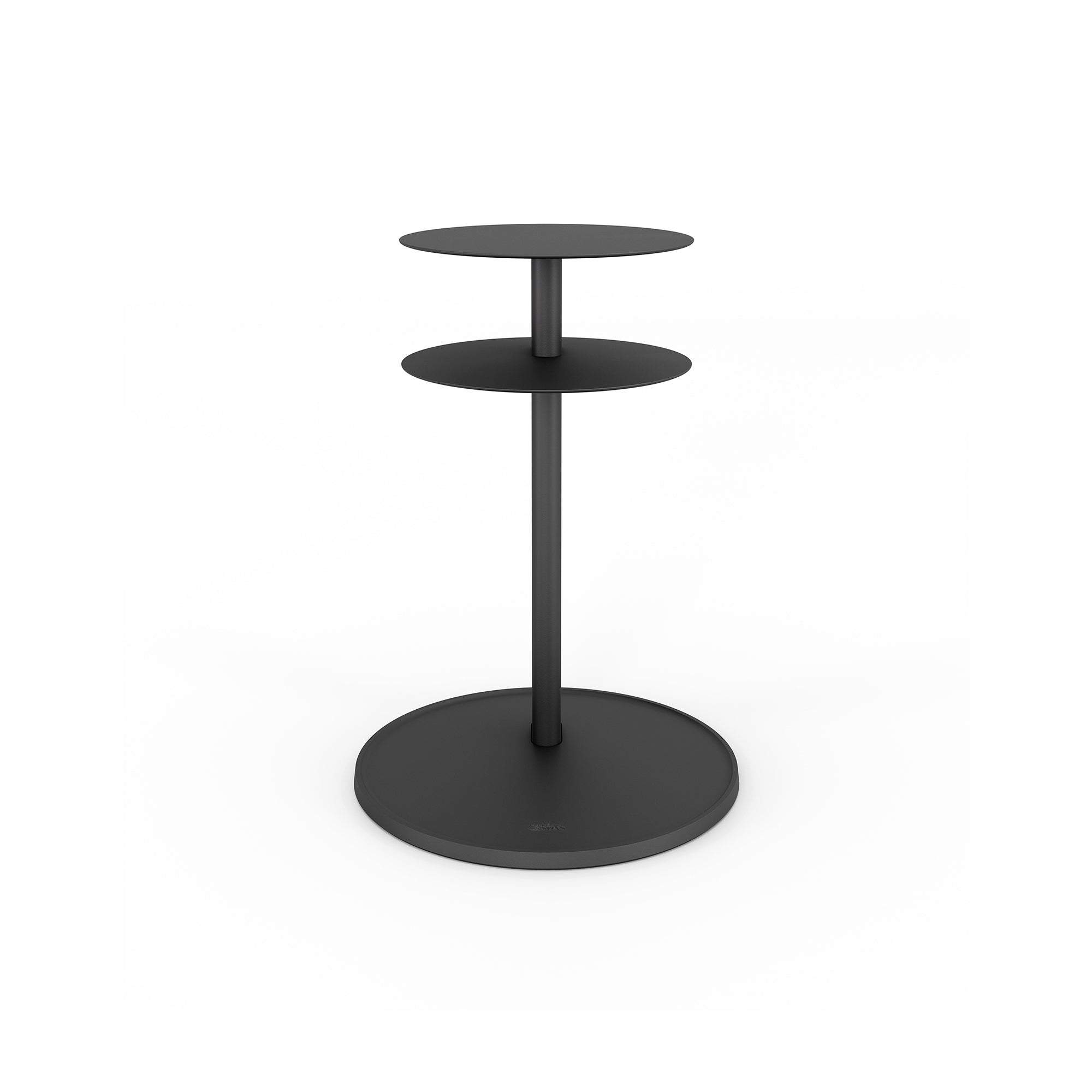 Plates Side Table: Black
