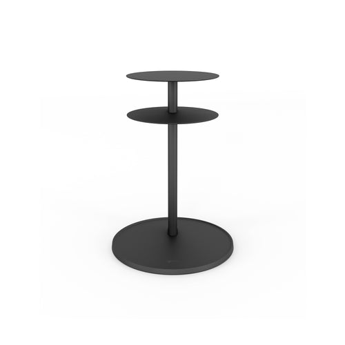Plates Side Table: Black