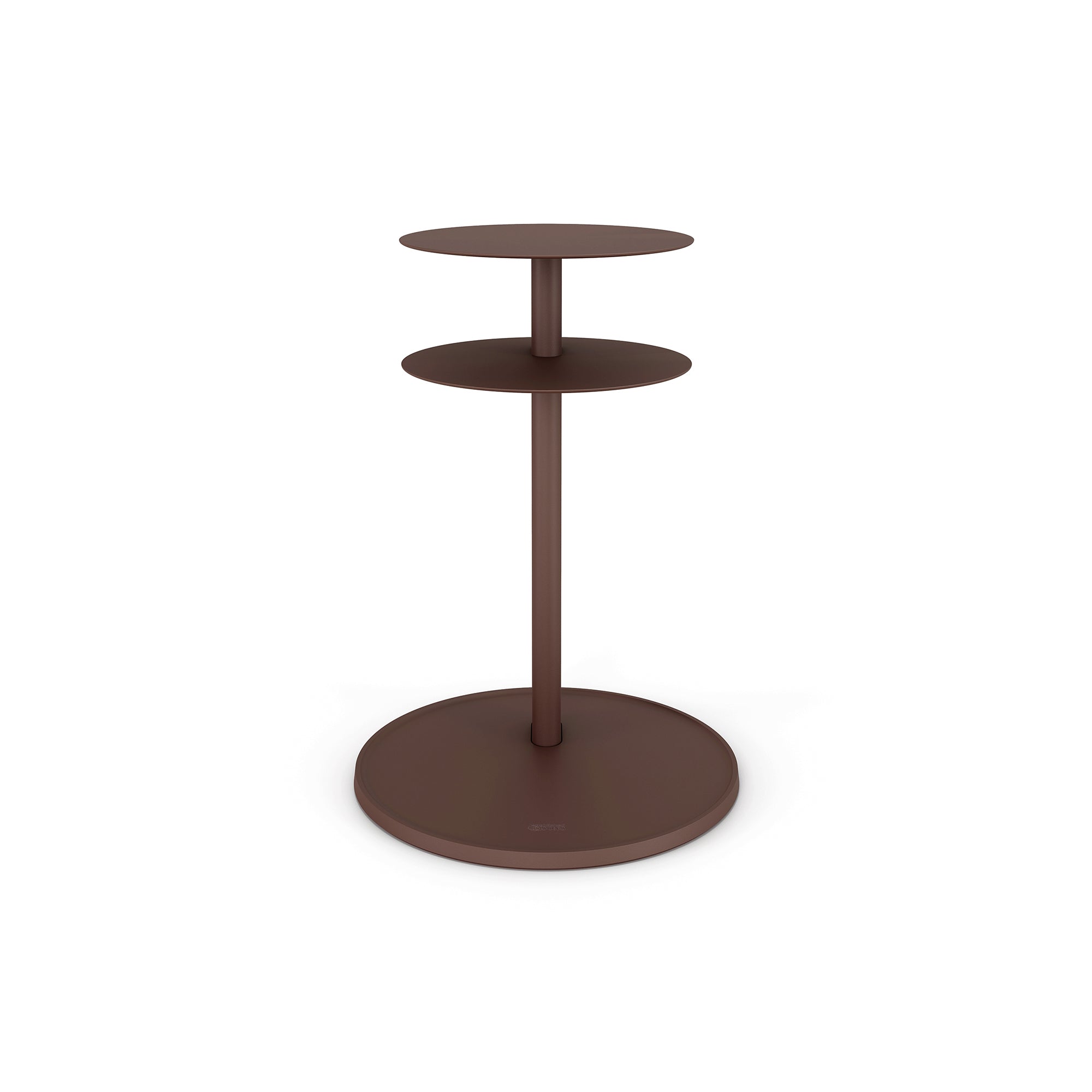 Plates Side Table: Corten