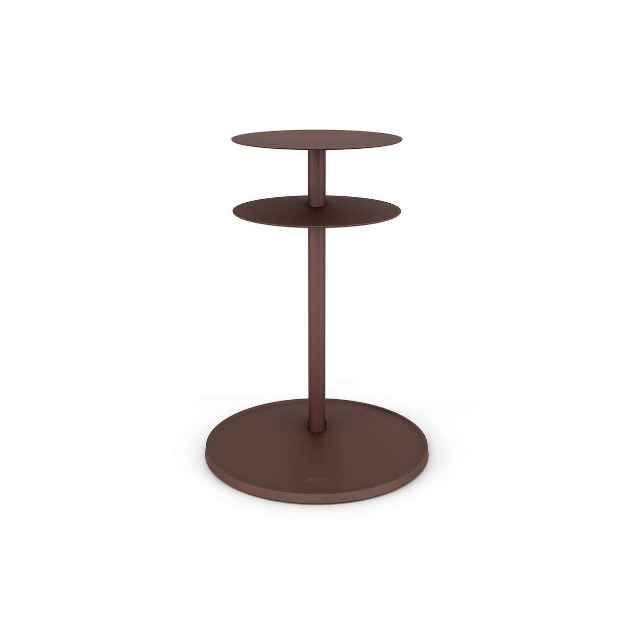 Plates Side Table: Corten