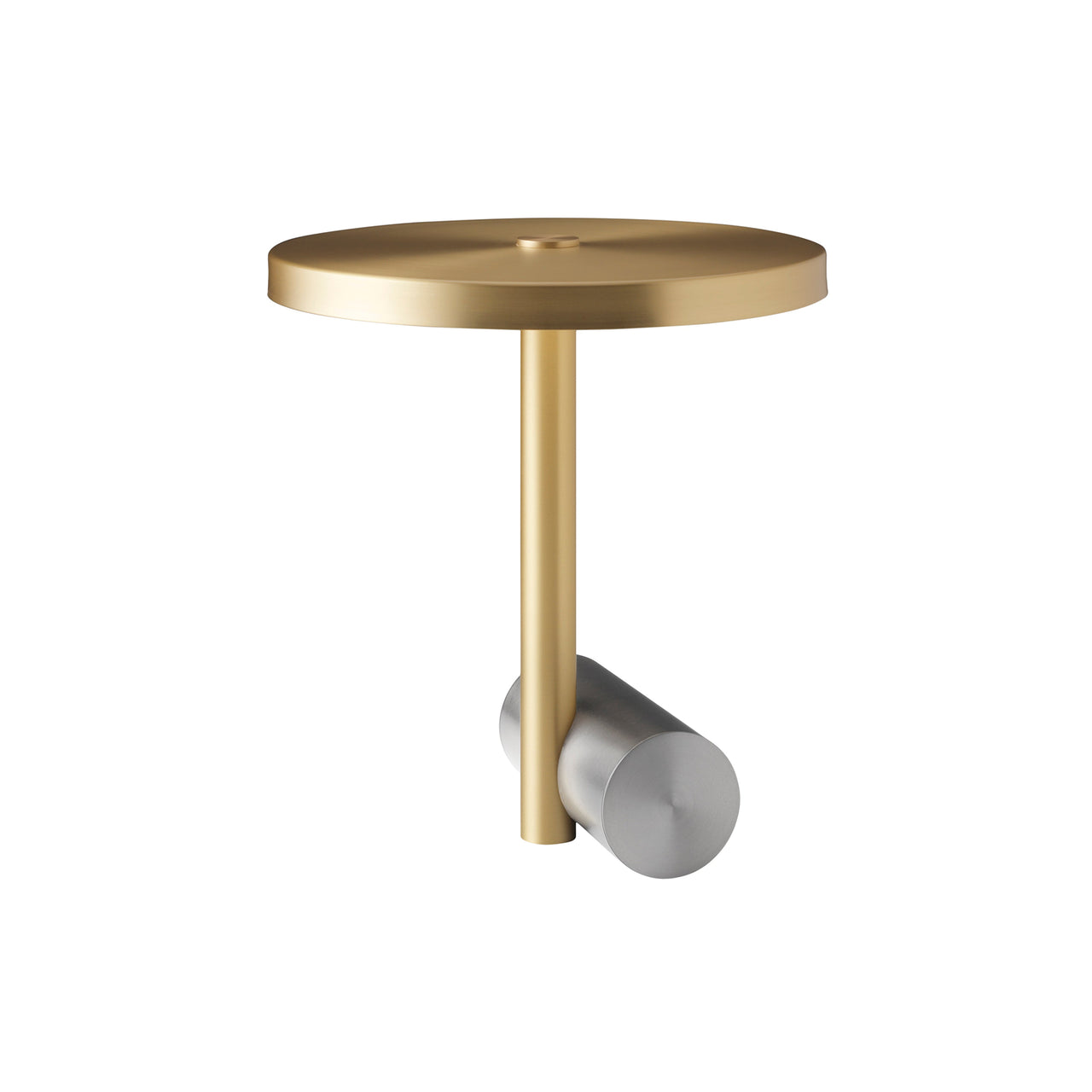 Calé(e) Table Lamp: Extra Large + Satin Brass + Satin Nickel + White Chinette