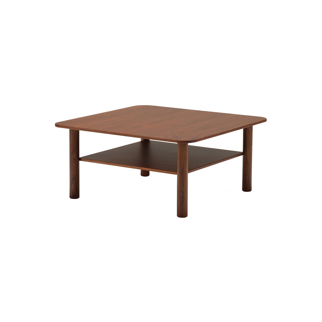 Port Coffee Table: Square + Walnut