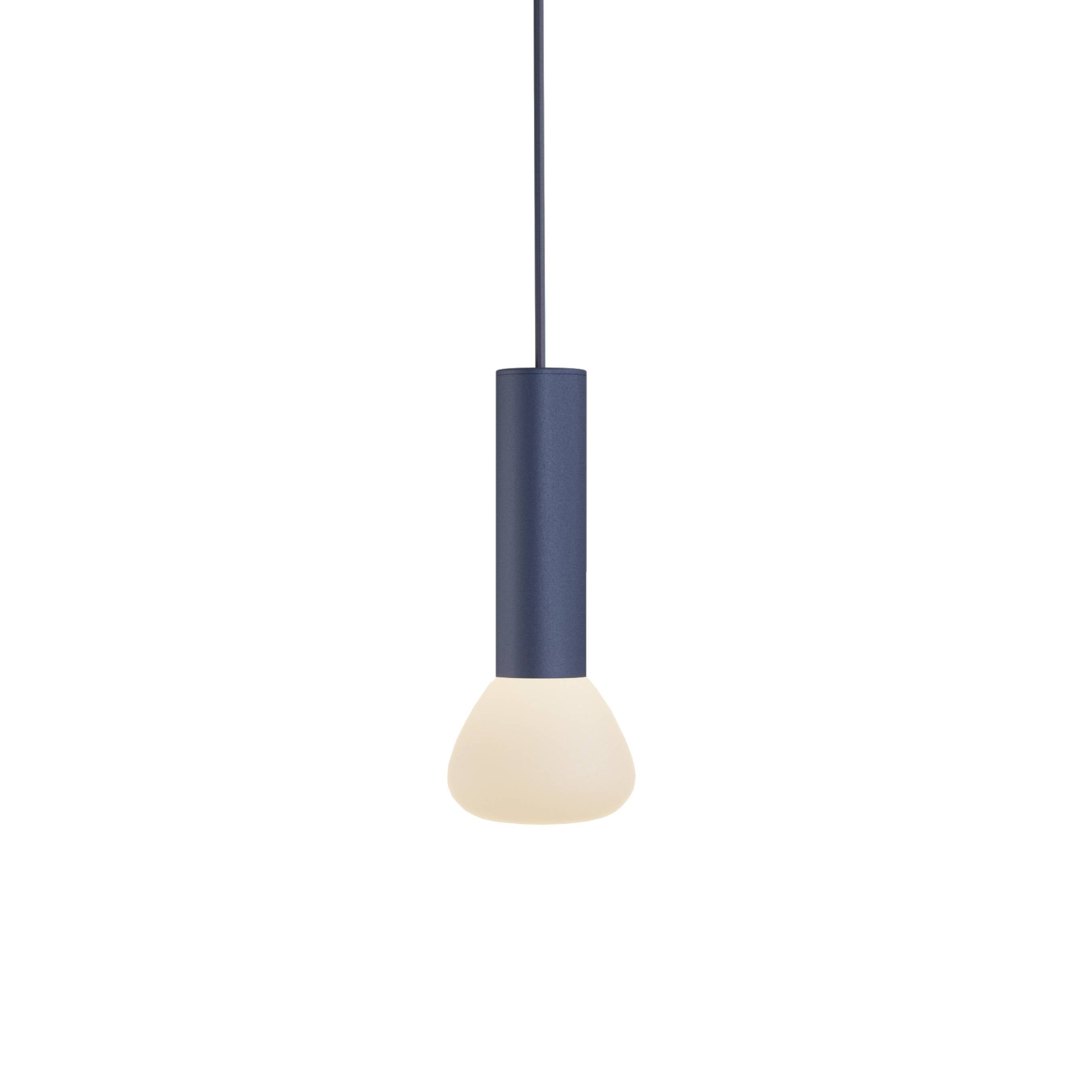 Parc 02 Pendant: Textured Midnight Blue + Midnight Blue