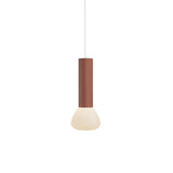 Parc 02 Pendant: Textured Terracotta + White