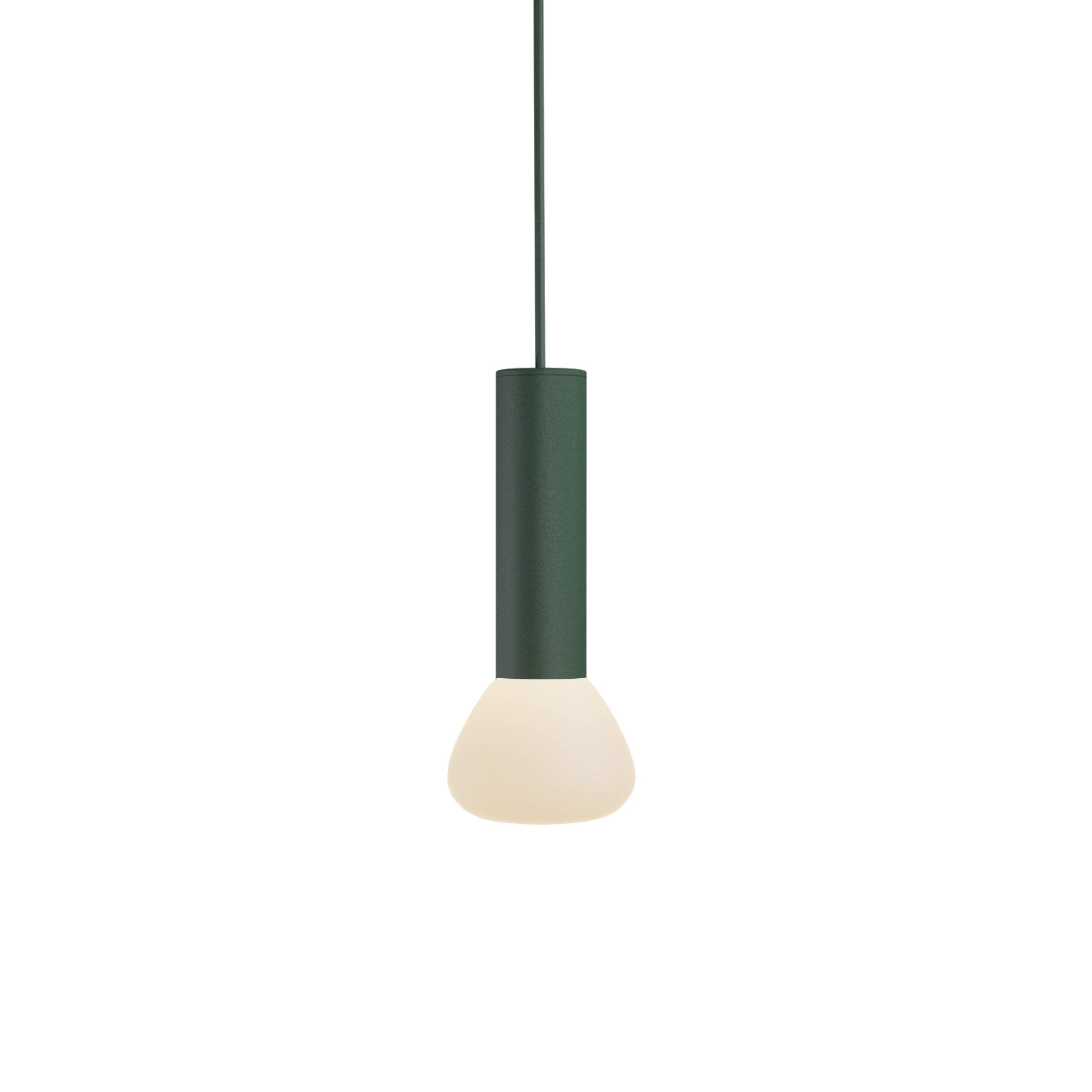 Parc 02 Pendant: Textured Green + Green