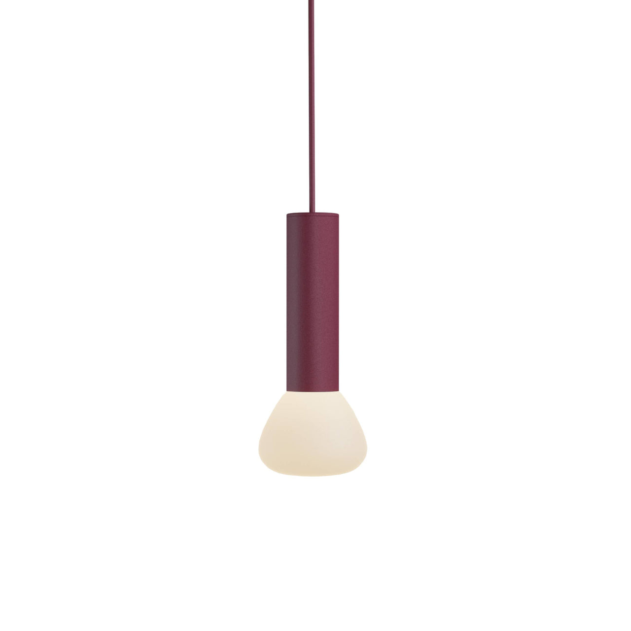 Parc 02 Pendant: Textured Burgundy + Burgundy