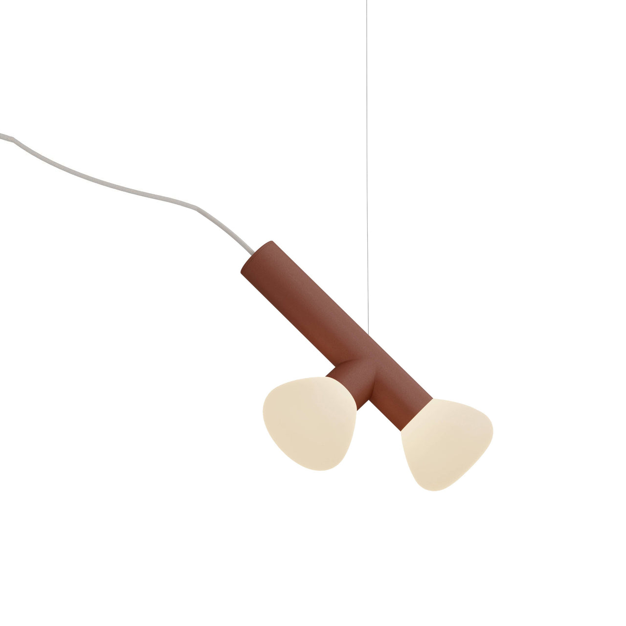 Parc 03 Pendant: Terracotta + Beige