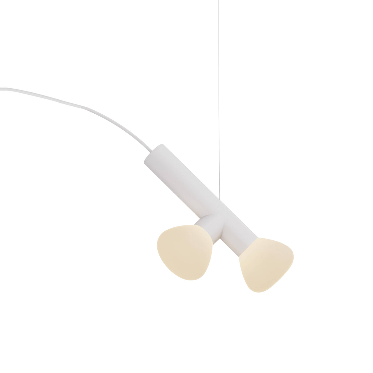 Parc 03 Pendant: White + Beige