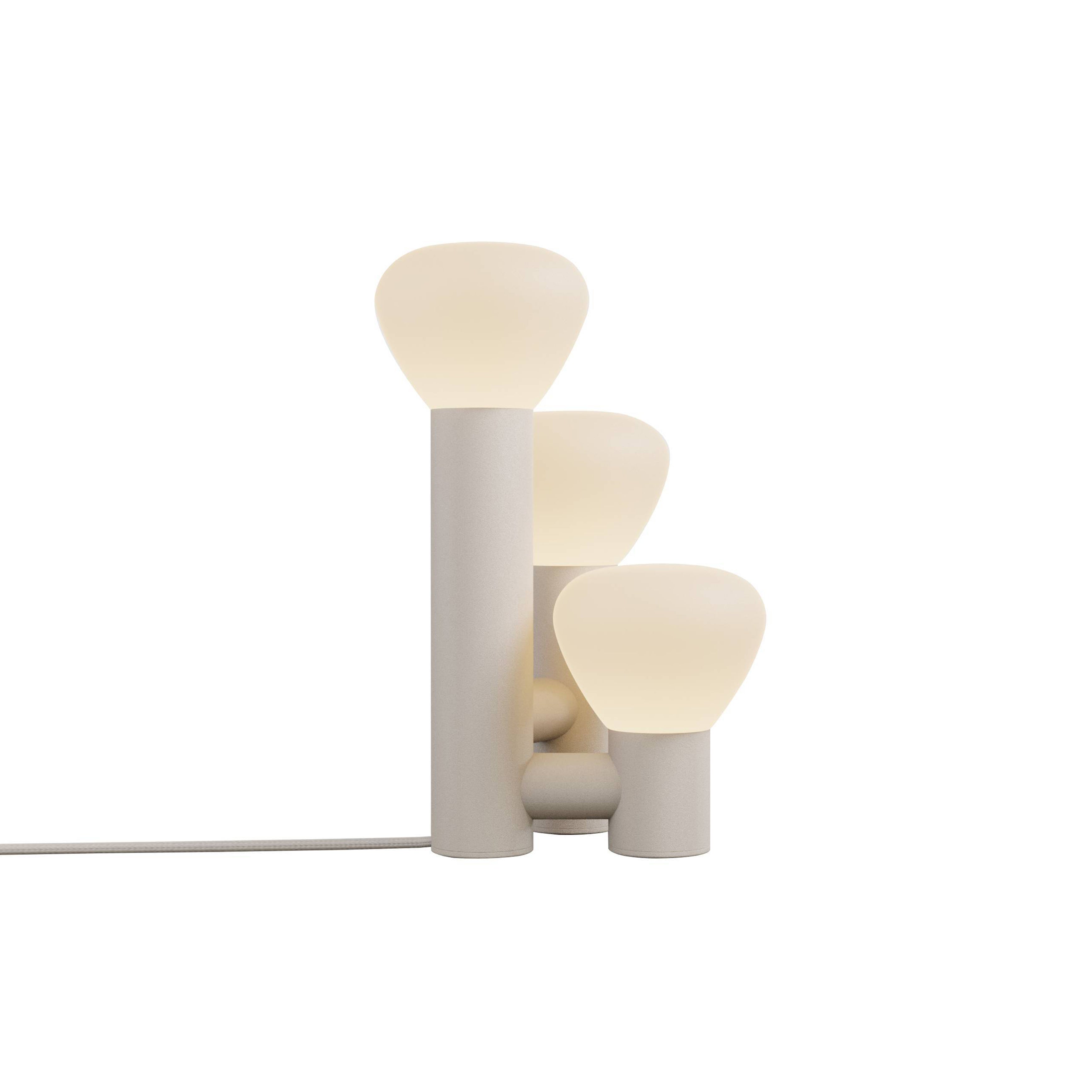 Parc 06 Table Lamp: Handswitch + Beige + Beige